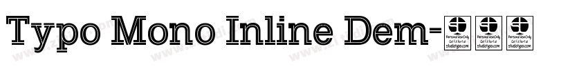 Typo Mono Inline Dem字体转换